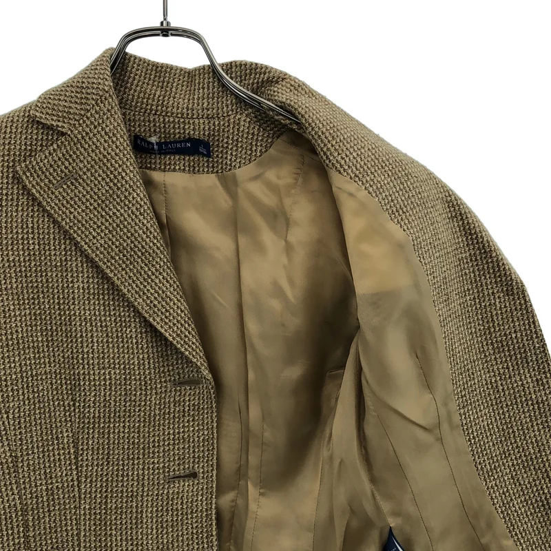 RALPH LAUREN / ラルフローレン | ツイード 切替 テーラードジャケット | 0 | レディース