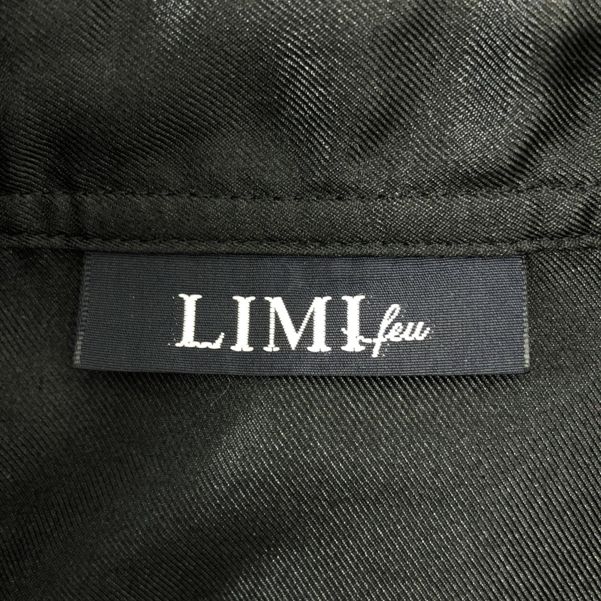 【新品】  LIMI feu / リミフゥ | 2009SS | ポリエステル ピンタック バンドカラーシャツ | S | ブラック | レディース 新品】 LIMI feu / リミフゥ | 2009SS | ポリエステル ピンタック