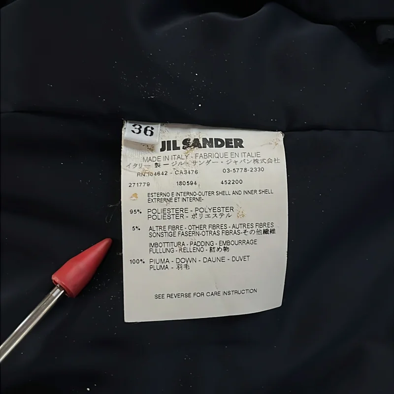 JIL SANDER / ジルサンダー | ショールカラー ダウンジャケット | 36 | レディース