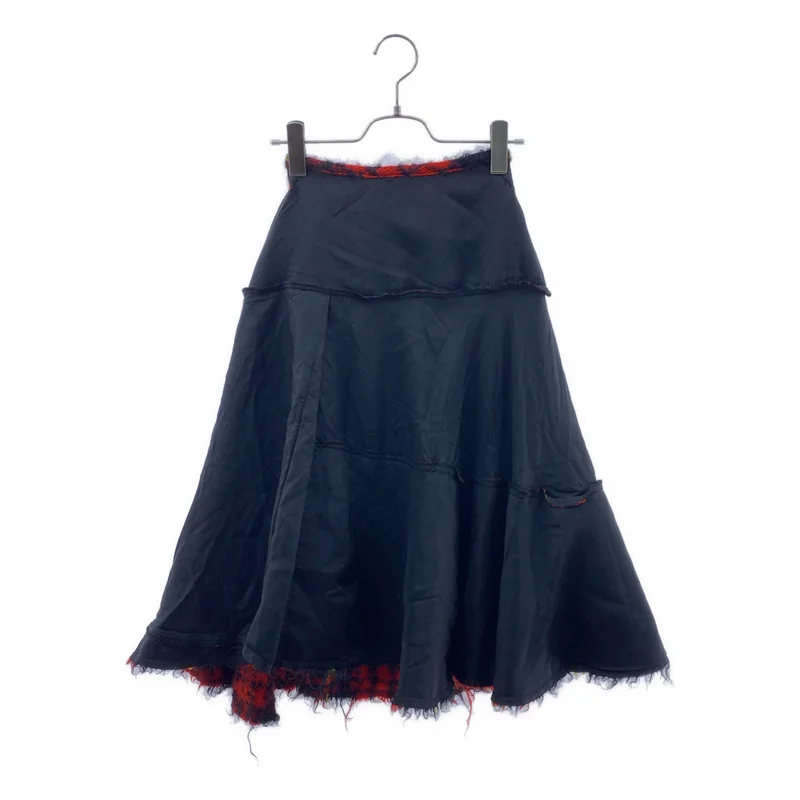 tricot COMME des GARCONS / トリココムデギャルソン | 2002AW | ウール モヘヤ アシンメトリー スカート / 総裏地 |