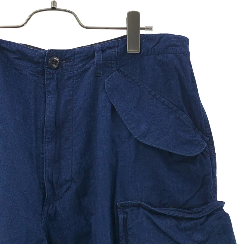 BEAMS PLUS / ビームスプラス | MIL 6Pocket Indigo Rip Stop カーゴ ショートパンツ |