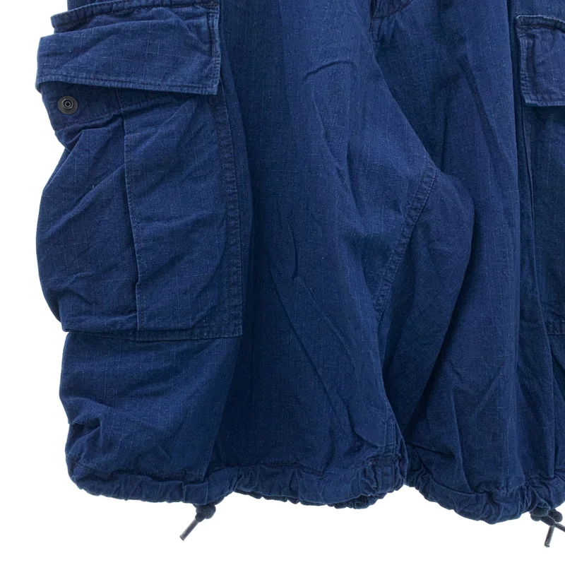 BEAMS PLUS / ビームスプラス | MIL 6Pocket Indigo Rip Stop カーゴ ショートパンツ |