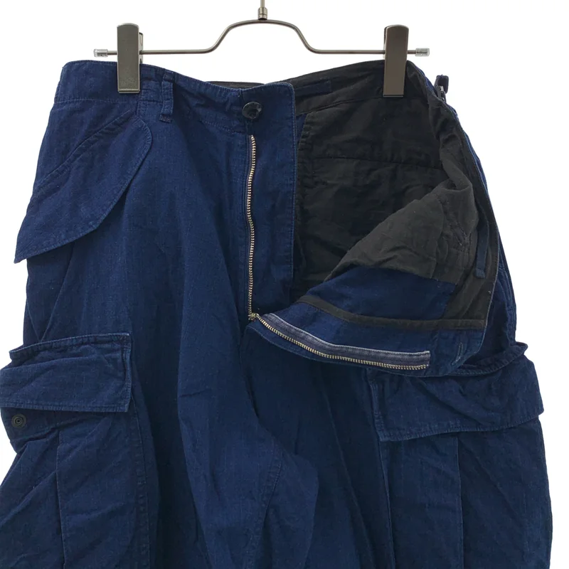 BEAMS PLUS / ビームスプラス | MIL 6Pocket Indigo Rip Stop カーゴ ショートパンツ |