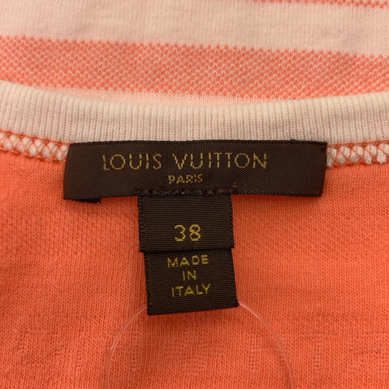 Louis Vuitton / ルイヴィトン | コットン ボーダー ロゴ タンクトップ | 38 | レディース