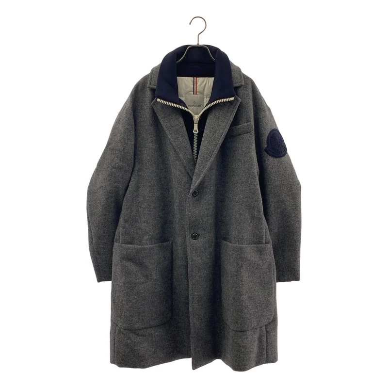 MONCLER / モンクレール | MAX GIUBBOTTO スタンドカラー ドッキング ダウンチェスターコート | 2 | メンズ
