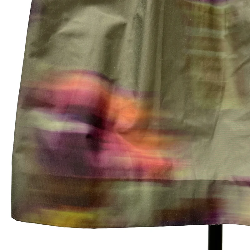DRIES VAN NOTEN / ドリスヴァンノッテン | 2022SS | プリント タックボリューム ロングスカート | 38 | レディース
