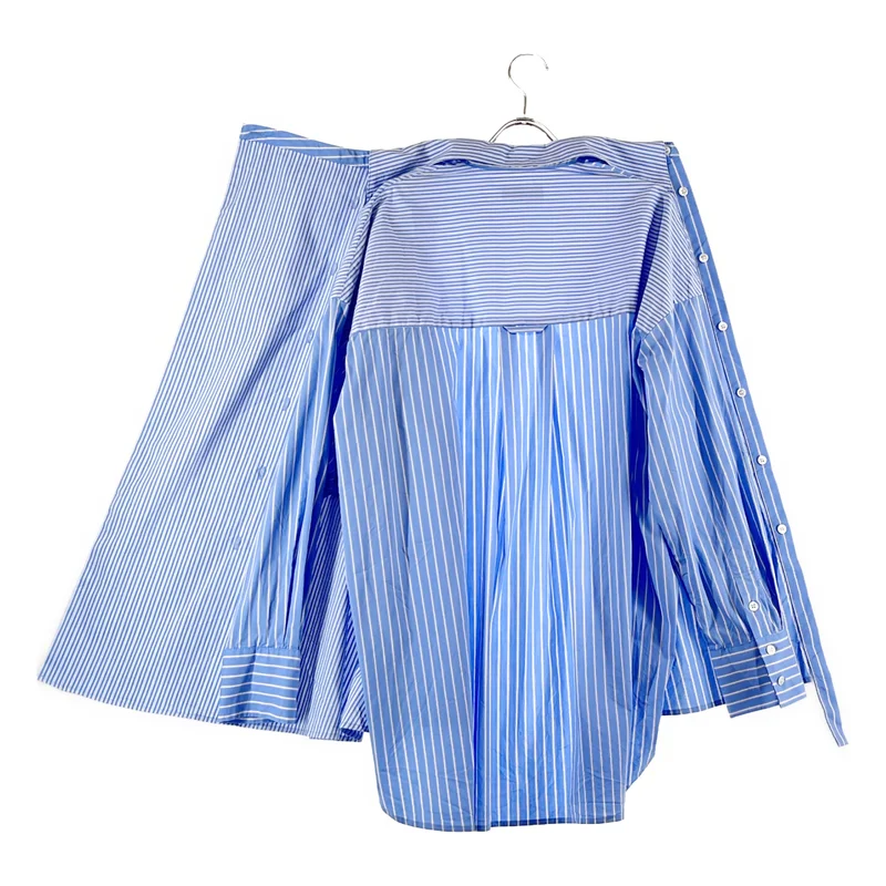 Maison Special / メゾンスペシャル | Asymmetrical drape shirt / アシンメトリードレープシャツ ブラウス | F | レディース