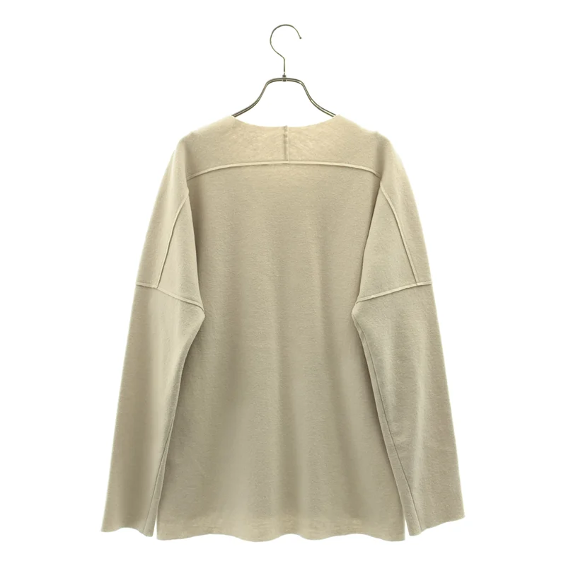 ATTACHMENT / アタッチメント | 2021AW | MELTON JERSEY CREWNECK LOOSE-FIT T-SHIRT L/S / メルトンウール ジャージー クルーネック ルーズフィット ロングスリーブTシャツ | 1 | メンズ