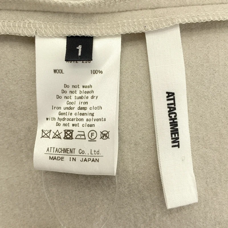 ATTACHMENT / アタッチメント | 2021AW | MELTON JERSEY CREWNECK LOOSE-FIT T-SHIRT L/S / メルトンウール ジャージー クルーネック ルーズフィット ロングスリーブTシャツ | 1 | メンズ