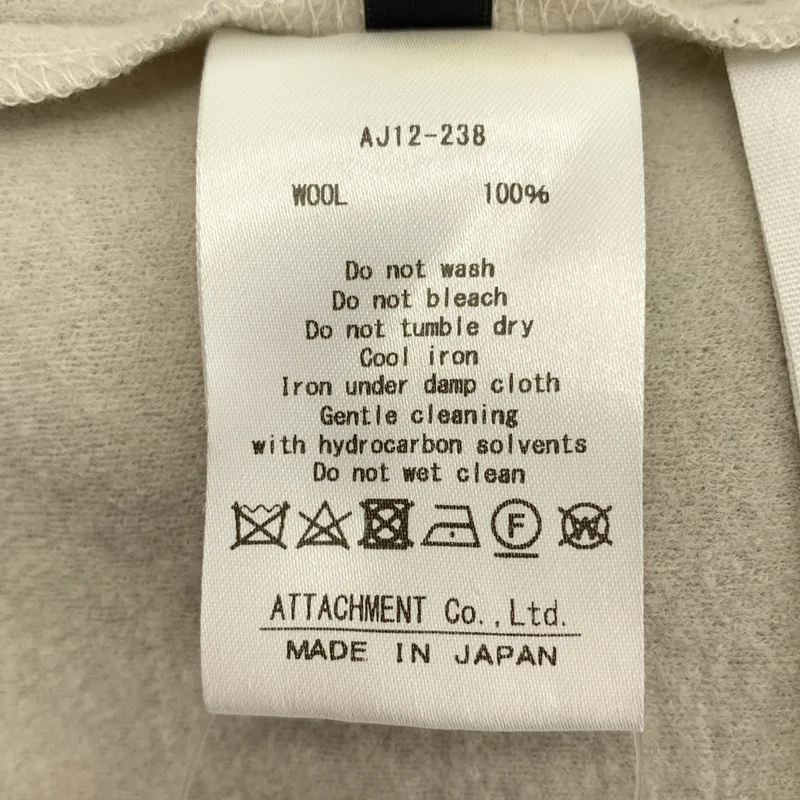 ATTACHMENT / アタッチメント | 2021AW | MELTON JERSEY CREWNECK LOOSE-FIT T-SHIRT L/S / メルトンウール ジャージー クルーネック ルーズフィット ロングスリーブTシャツ | 1 | メンズ