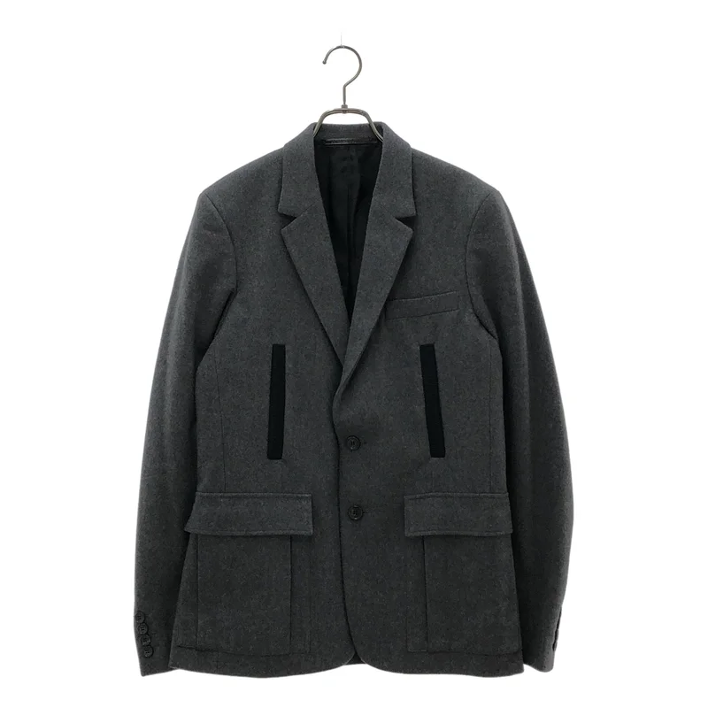 KRIS VAN ASSCHE / クリスヴァンアッシュ | ウール カシミヤ テーラードジャケット | 46 | メンズ
