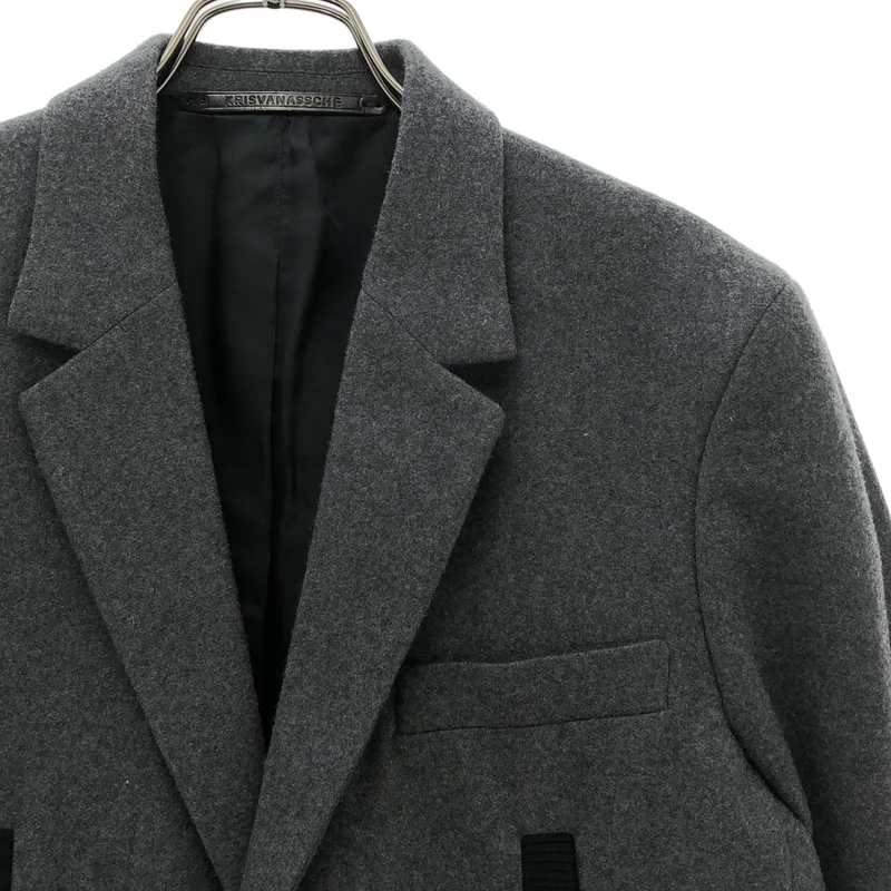 KRIS VAN ASSCHE / クリスヴァンアッシュ | ウール カシミヤ テーラードジャケット | 46 | メンズ