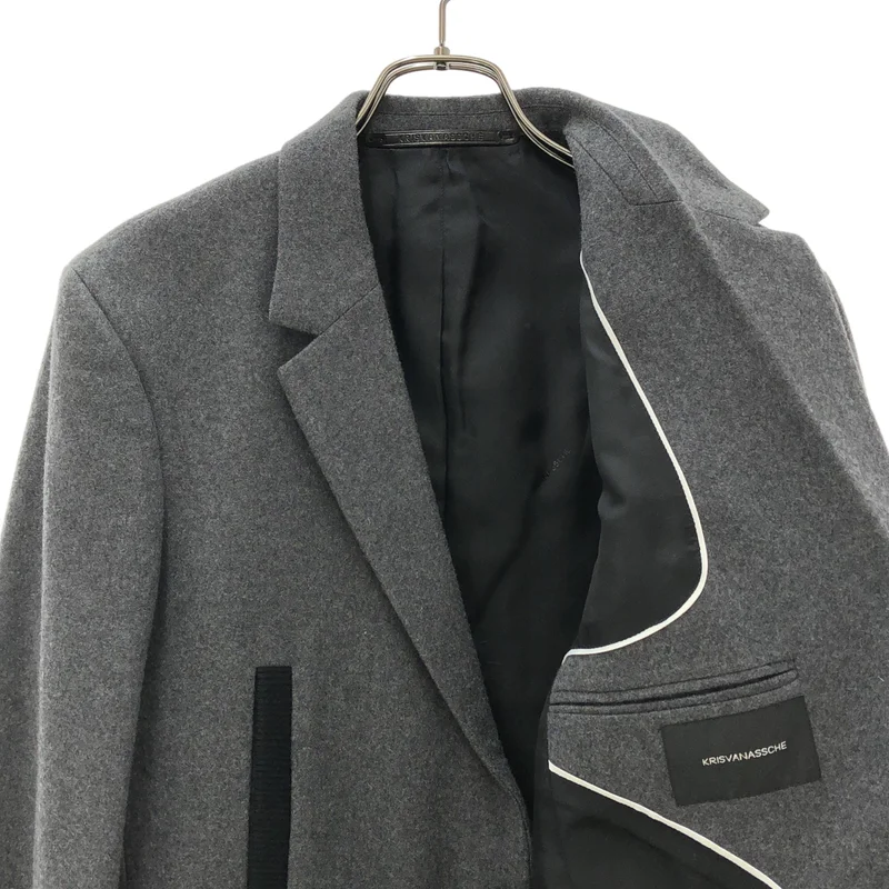 KRIS VAN ASSCHE / クリスヴァンアッシュ | ウール カシミヤ テーラードジャケット | 46 | メンズ