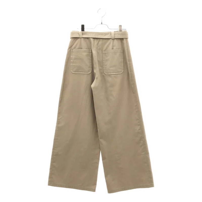 CELINE / セリーヌ | 2024AW | Taillat Pants / コットンツイル トリオンフボタン タイヤパンツ | 36 | レディース