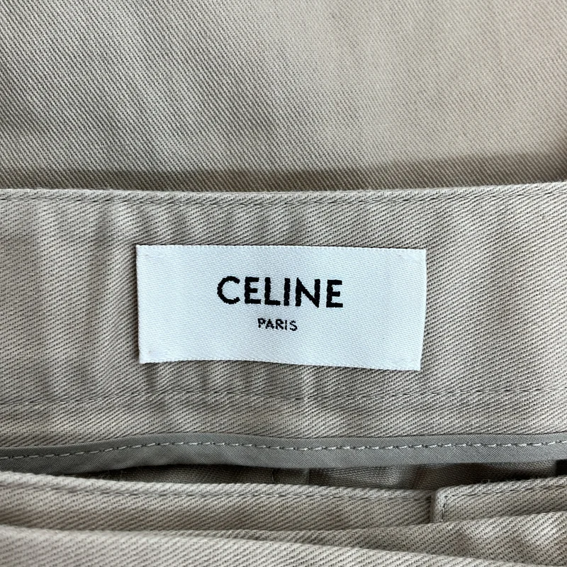 CELINE / セリーヌ | 2024AW | Taillat Pants / コットンツイル トリオンフボタン タイヤパンツ | 36 | レディース