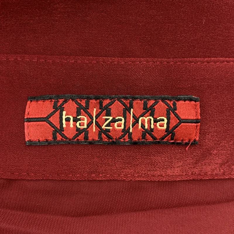 ha | za | ma / ハザマ | オーバーシルエット エンブロイダリー ロゴボタン ポケット シャツ ワンピース | M | レディース