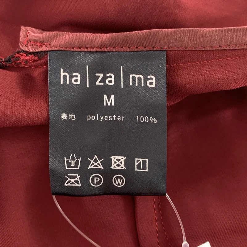 ha | za | ma / ハザマ | オーバーシルエット エンブロイダリー ロゴボタン ポケット シャツ ワンピース | M | レディース