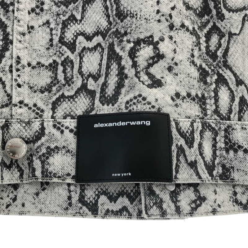 ALEXANDER WANG / アレキサンダーワン | パイソン プリント デニム ベスト | S | レディース