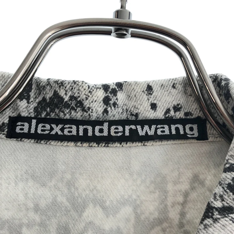 ALEXANDER WANG / アレキサンダーワン | パイソン プリント デニム ベスト | S | レディース