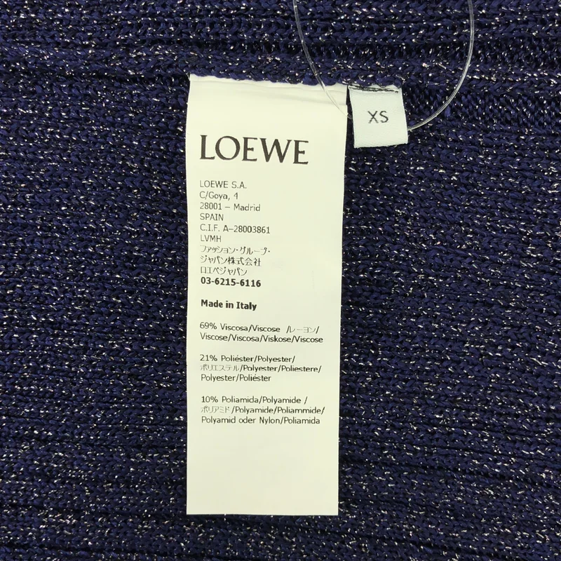 LOEWE / ロエベ | リブ アナグラム ロゴ ニット | XS | レディース