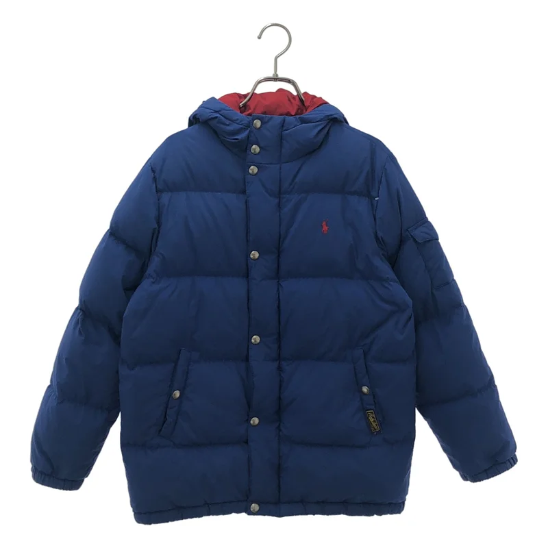 POLO RALPH LAUREN / ポロラルフローレン | ワンポイントポニー ダウンジャケット フーディ | L | レディース