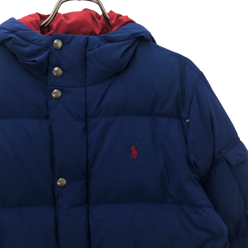 POLO RALPH LAUREN / ポロラルフローレン | ワンポイントポニー ダウンジャケット フーディ | L | レディース