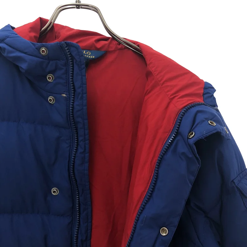 POLO RALPH LAUREN / ポロラルフローレン | ワンポイントポニー ダウンジャケット フーディ | L | レディース