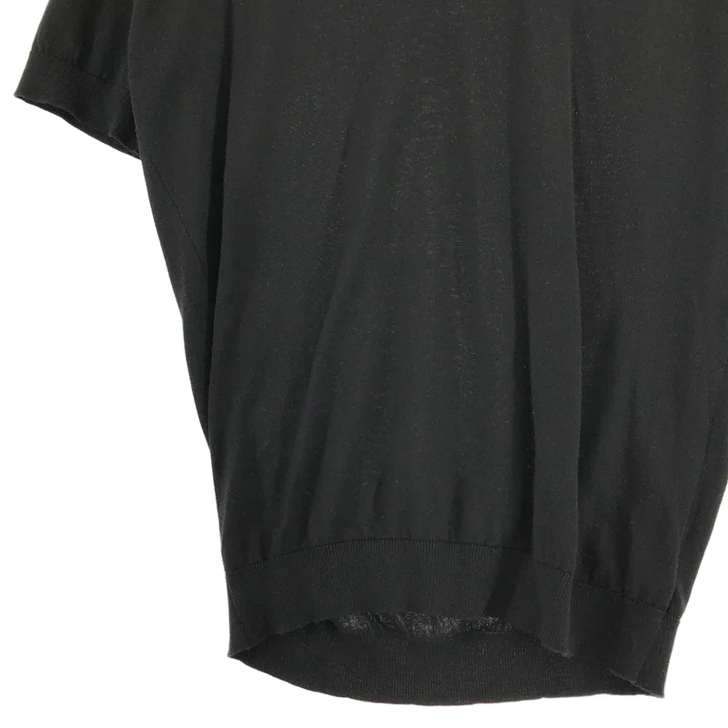 JOHN SMEDLEY / ジョンスメドレー | コットン Vネック ショートスリーブ ニット | S | レディース