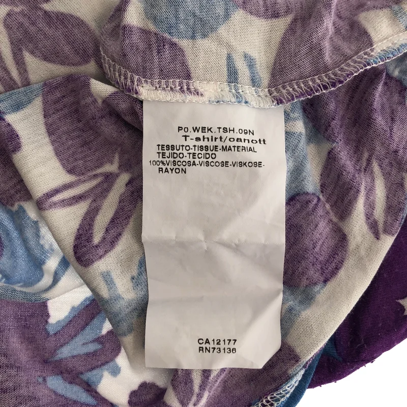 WEEKEND MAX MARA / ウィークエンドマックスマーラ | ビスコース 総柄 Tシャツ カットソー | L | レディース