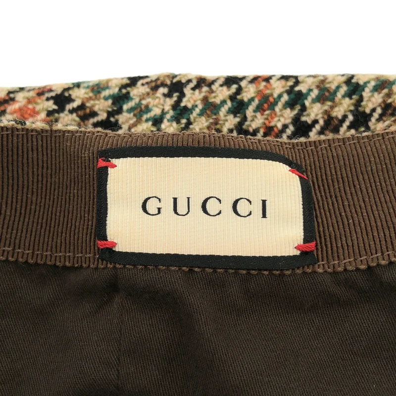GUCCI / グッチ | ウール 千鳥格子 ベレー帽 | L | その他