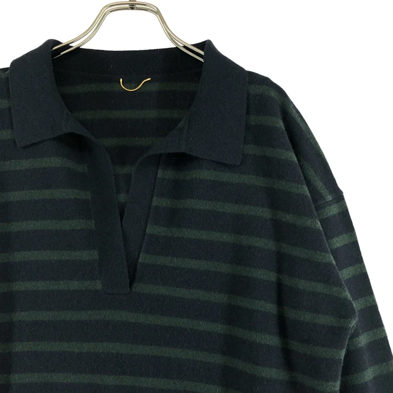 L'Appartement / アパルトモン | 2025AW | Border Skipper Knit / ウール カシミヤ ボーダー スキッパーニット |
