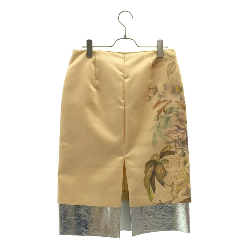 DRIES VAN NOTEN / ドリスヴァンノッテン | 2023AW | SALBINA サテン フラワー スリットスカート | 36 | レディース