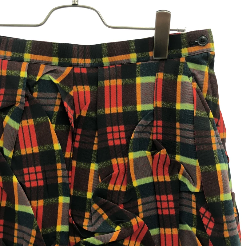 TOGA / トーガ | 2024AW | Polyester twill plaid skirt / ポリエステルツイル チェックスカート | 38 | レディース