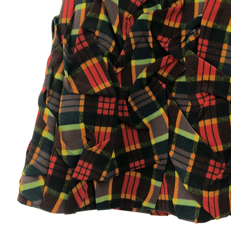 TOGA / トーガ | 2024AW | Polyester twill plaid skirt / ポリエステルツイル チェックスカート | 38 | レディース