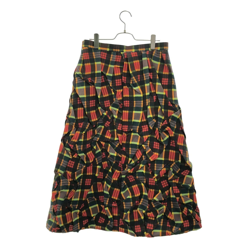 TOGA / トーガ | 2024AW | Polyester twill plaid skirt / ポリエステルツイル チェックスカート | 38 | レディース
