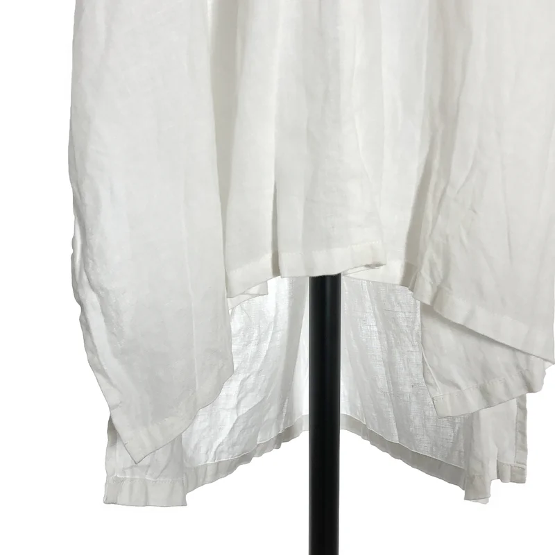 AN Linen / アンリネン | リネン Vネック 半袖ワンピース | F | レディース