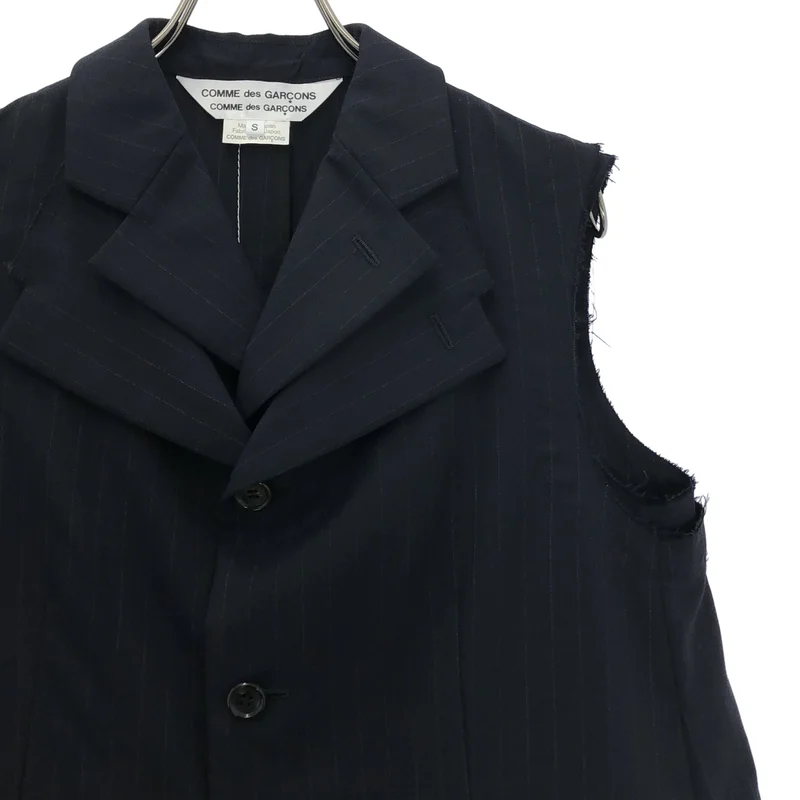 COMME des GARCONS COMME des GARCONS / コムコム | 2017SS | ストライプ レイヤードジャケットベスト | S | レディース
