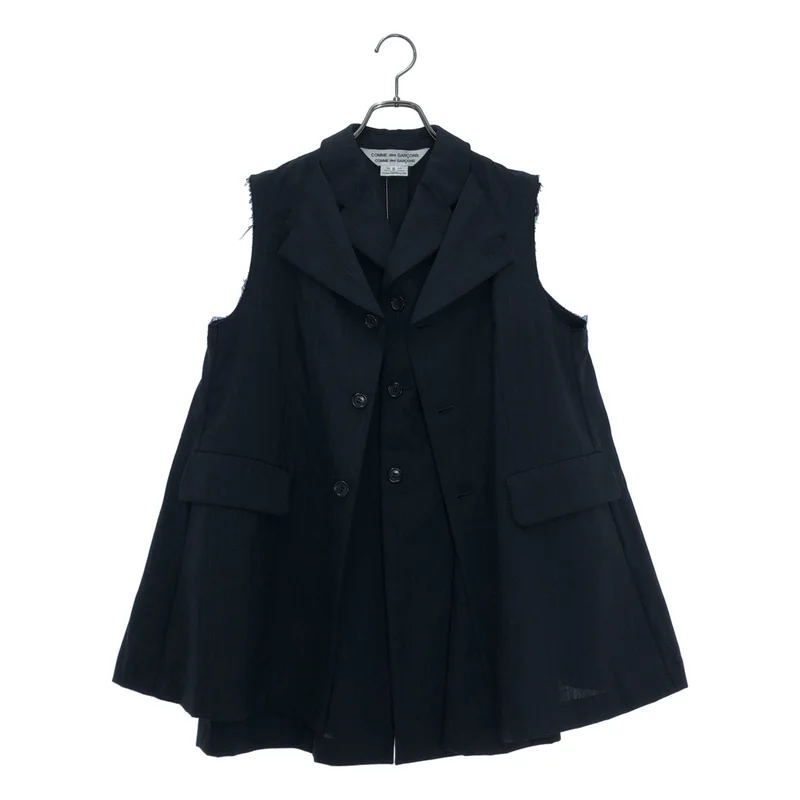 COMME des GARCONS COMME des GARCONS / コムコム | 2017SS | ストライプ レイヤードジャケットベスト | S | レディース