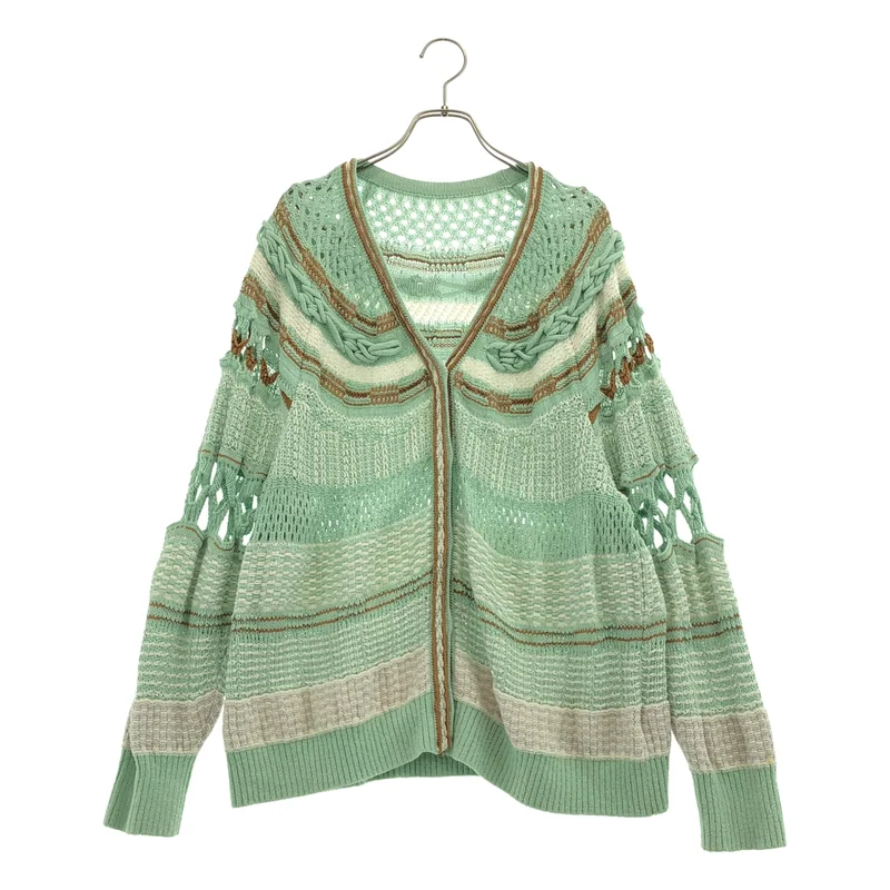 Mame Kurogouchi / マメクロゴウチ | 2023SS | Bamboo Basket Pattern Knitted Cardigan 花籠 カーディガン | 2 | レディース