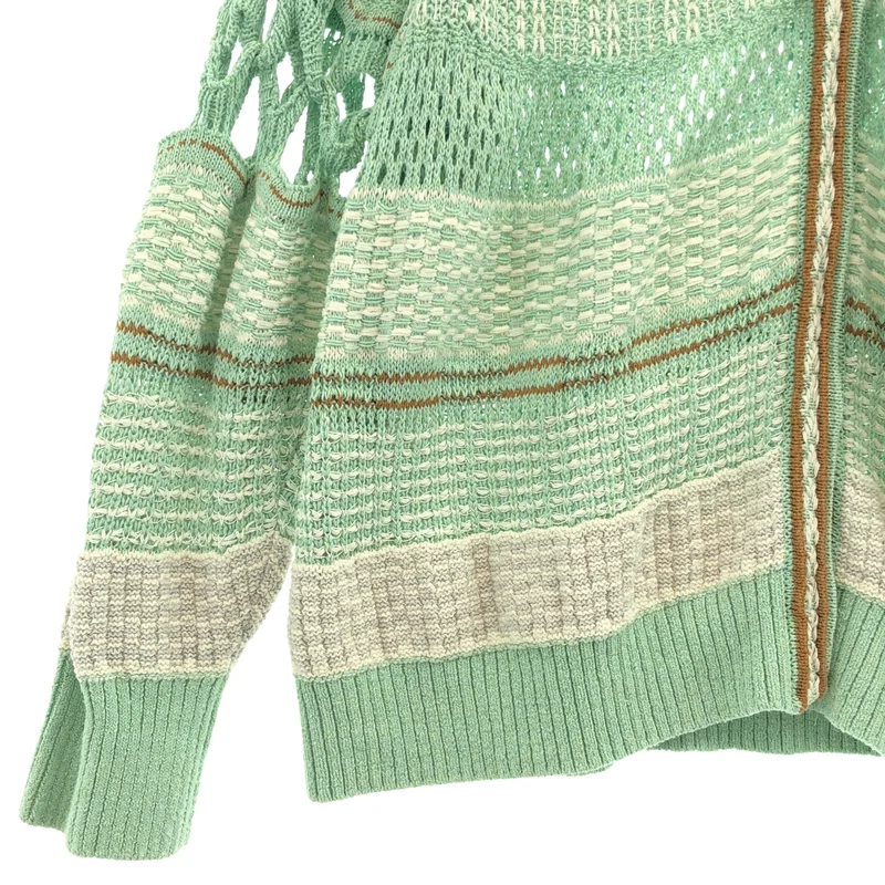 Mame Kurogouchi / マメクロゴウチ | 2023SS | Bamboo Basket Pattern Knitted Cardigan 花籠 カーディガン | 2 | レディース