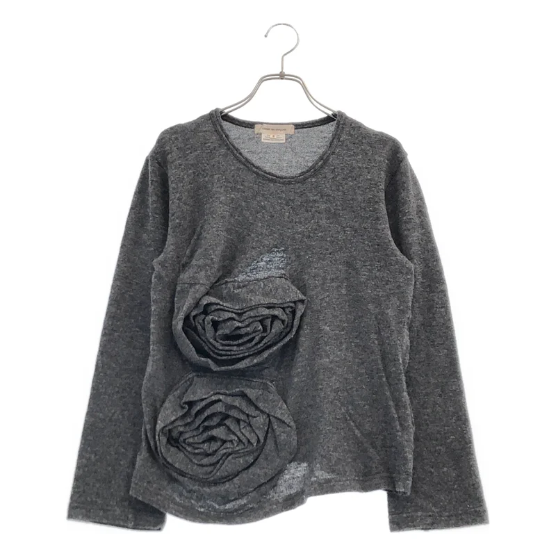 COMME des GARCONS / コムデギャルソン | 2013AW | ウール フラワーモチーフ 穴あきニット | S | レディース