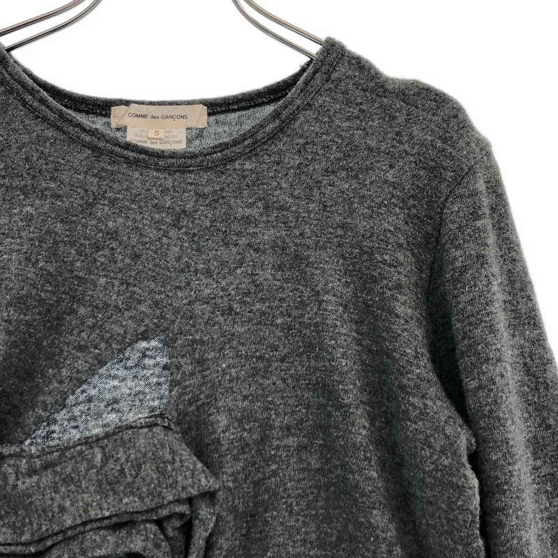 COMME des GARCONS / コムデギャルソン | 2013AW | ウール フラワーモチーフ 穴あきニット | S | レディース