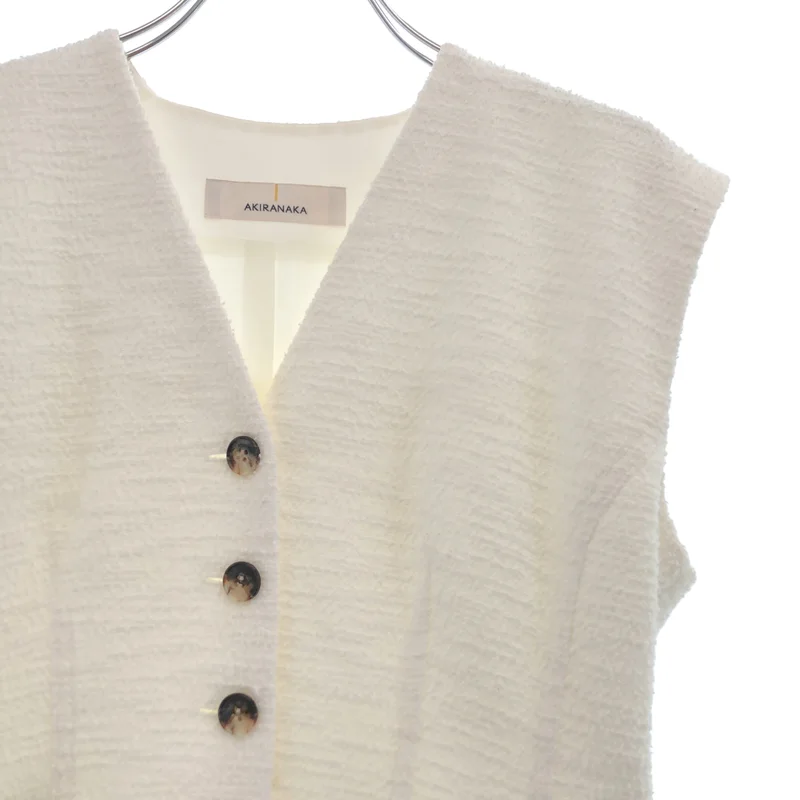 AKIRANAKA / アキラナカ | Ilsa sleeveless dress ツイード切替 ノースリーブ ワンピース | 2 | レディース