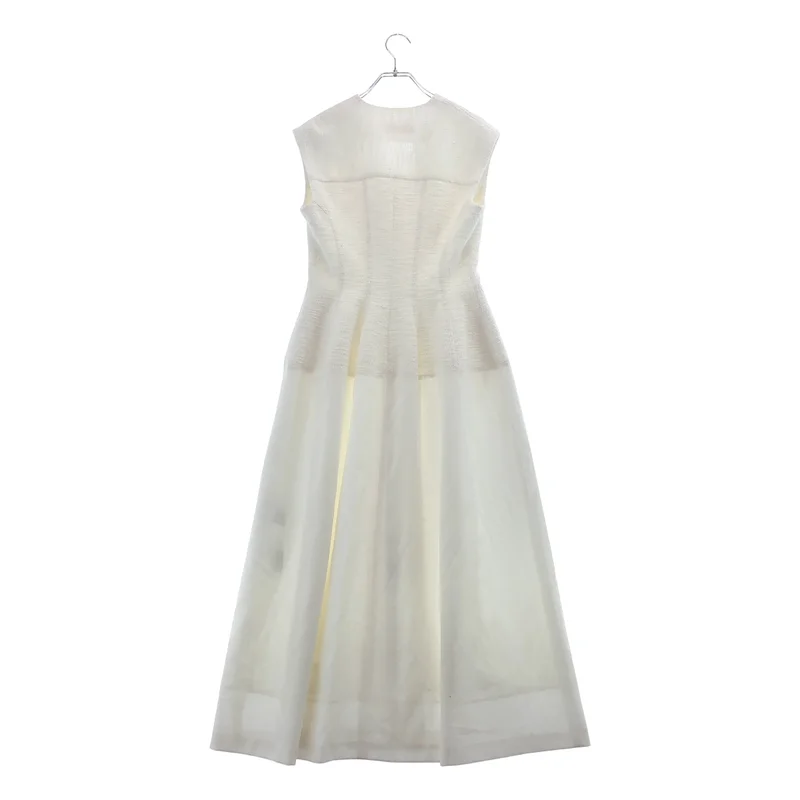 AKIRANAKA / アキラナカ | Ilsa sleeveless dress ツイード切替 ノースリーブ ワンピース | 2 | レディース