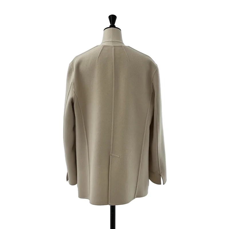 BEIGE， / ベイジ | ウール ボタンレスコート | 2 | レディース