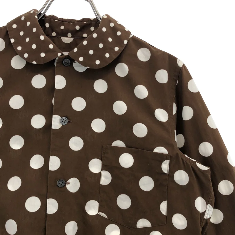 COMME des GARCONS COMME des GARCONS / コムコム | コットン ドット ラウンドカラーシャツ | XS | レディース