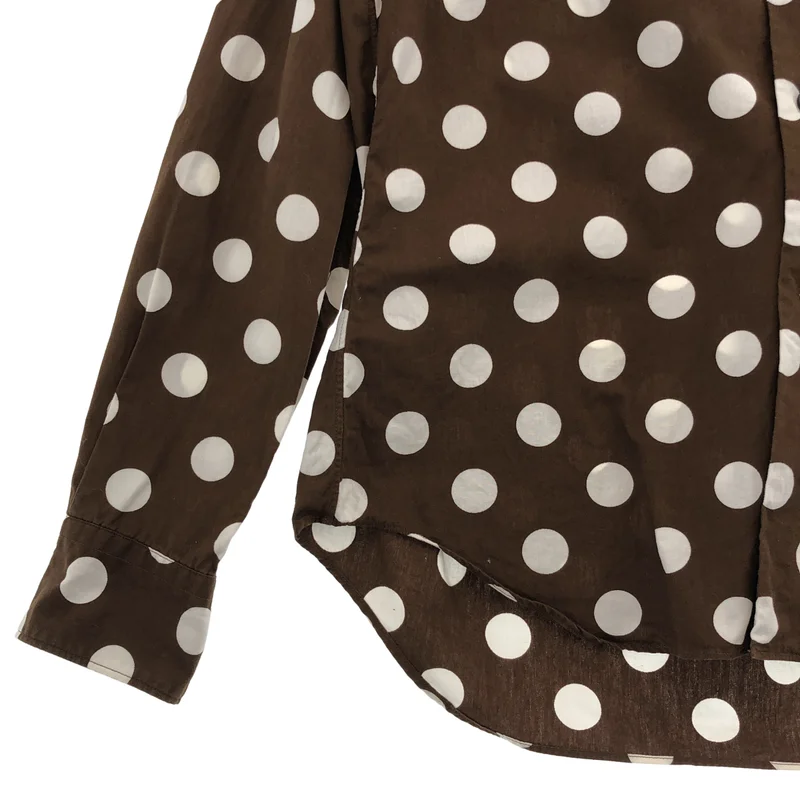 COMME des GARCONS COMME des GARCONS / コムコム | コットン ドット ラウンドカラーシャツ | XS | レディース