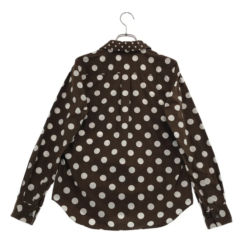COMME des GARCONS COMME des GARCONS / コムコム | コットン ドット ラウンドカラーシャツ | XS | レディース
