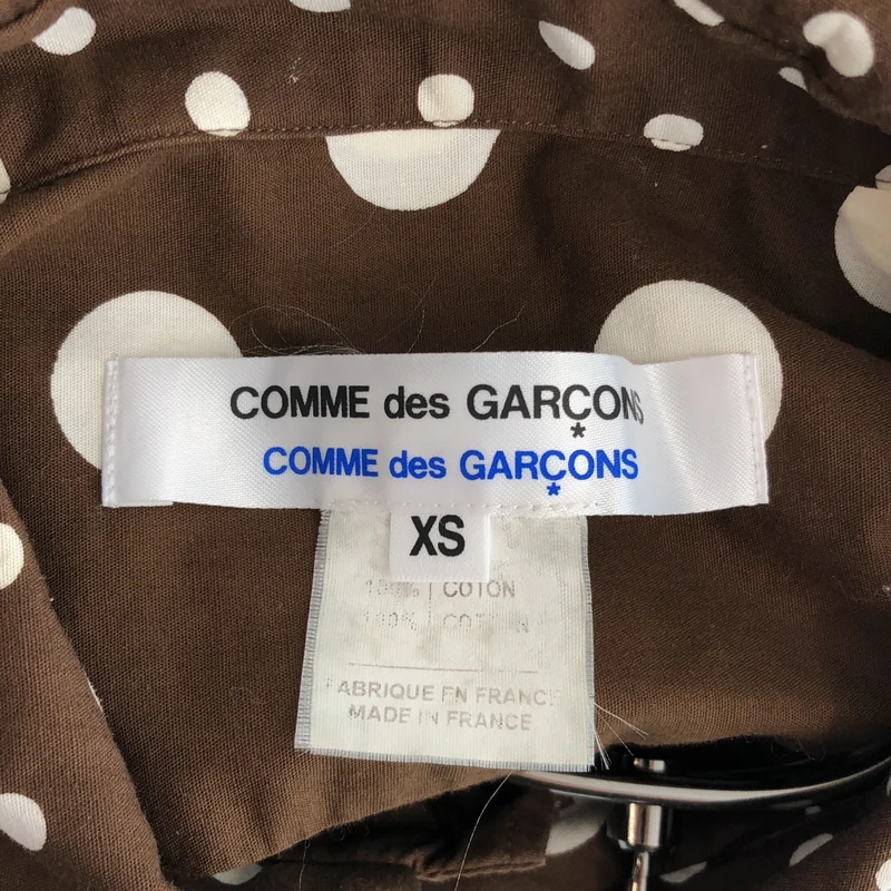 COMME des GARCONS COMME des GARCONS / コムコム | コットン ドット ラウンドカラーシャツ | XS | レディース
