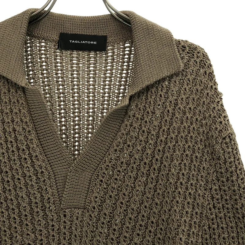 TAGLIATORE / タリアトーレ | ローゲージ スキッパー ニットポロシャツ | 46 | メンズ